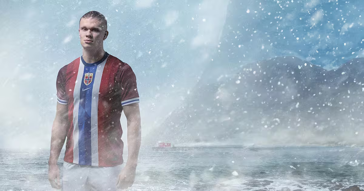 Haaland é a cara da nova campanha do Salmão da Noruega